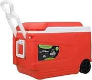 [ROYALFORD] Insulated Ice Cooler Box – 3 Layer Thermal Insulation Chiller Box, Portable Ice Box, Robust Cool Box for Camping Picnic Food & Drinks Container