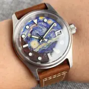 36MM Mechanical Watch NH35A 20ATM Pilot Men Watch Lume Dial Sapphire Relogio