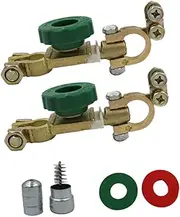 ULTECHNOVO Battery Terminal Rechargeable Battery Isolator Cut Off Switch for 12-24v Battery Pile Head