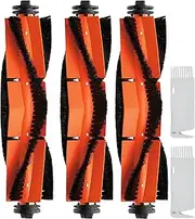 [YBVABE] 3-Pack Main Brush for Dreame L20 Ultra, L10s Pro Ultra Heat, L10s Ultra,L10s Plus, D10s Plus, D10 Plus, D9 Max, D9, L10 Pro, Z10 Pro, L10 Prime Robots Vacuum (3 Pack)