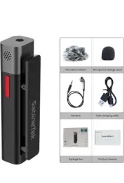 SabineTek SmartMike+ Ultra-compact wireless microphone Connects via Bluetooth