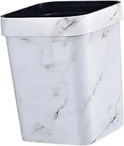 LCSVCCXA Trash Can Trash Can Without Lid Trash Can Trash Cans for Bedroom Dorm Toilet Craft Room, 12L White