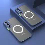 Case For Samsung S24 S23 S22 Ultra S21 Shockproof Matte MagSafe Magnetic Cover