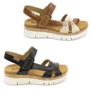 Women Pikolinos Palma Leather Wedge Platform Sandals NEW