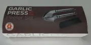 Alpha Grillers Garlic Press Stainless Steel Mincer Crusher Peeler Silicone Roll