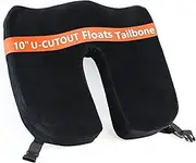 HxLmn Large Pressure Relief Office Car Seat Cushion,10-Inch Extended U-Cutout,Sciatica & Back Coccyx Tailbone Pain Relief Chair Pad,Memory Foam Butt Pillow for Computer Desk,Wheelchair, Car