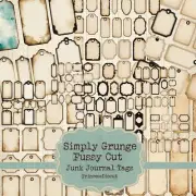 Junk Journal Supplies, Vintage Style Tags Lot, Scrapbook USA Seller