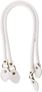 2PCS 60cm Imitation PU Leather Bag Handles Short Strap DIY Shoulder Bag Belt Replacement Bag Accessories (A 1)