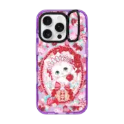 iPhone 16 Pro Impact Ring Stand Case MagSafe Compatible Berry Berry