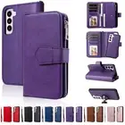 Zipper Leather Flip Wallet Phone Case for Samsung S22 A23 A32 A33 A13 A53 A12 5G