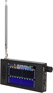 Portable Shortwave Radio, CW AM SSB WFM STE I Q World Band Radio, 100KHz-149MHz SDR DSP Receiver, Built-in 5000mAh Battery SDR Software Defined Radio with 4.3 IPS Touch Screen