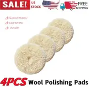 Durable Wool Pad Buffing Pads Kit 4Pcs 3inch polisher pads for buffing compound