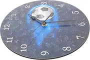 Generic Football Wall Clock Minimalist Design Silent Movement Creative Decor for Home Office Bedroom Kitchen Stylish Sports Themed Wall Clock Battery Not Included