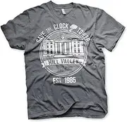 [Back To The Future] Officially Licensed Save The Clock Tower Mens T-Shirt (Dark Heather)