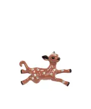 Marni Deer Embellished Clip-On Earrings One size Yellow