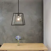 Oriel Lighting EATON 30 Single Urban Retro 30cm Pendant Light in Matt Black