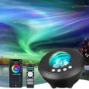 YunLone Aurora Projector Star Light Galaxy Projector with Smart APP Control, Music Speaker, White Noise Sound Machine, 48-Scene Mode, DIY Light, IR Remote, Dimmable Multicolor, Compatible with Alexa