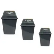 Cleanlink Rubbish Bin with Bullet Lid (Grey) - 40L