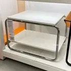 Ikea BAGGBODA Side table, light White , 28x19 5/8 " NEW