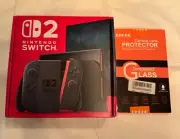 Nintendo Switch 2 Console 2025 NEW WITH TEMPERED GLASS SCREEN PROTECTOR