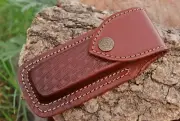 HAND MADE PURE LEATHER SHEATH FOR FOLDING KNIFE SHEATH AH-.1331