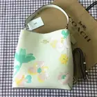 COACH Town Bucket Bag With Floral Print C8609 2way chalk mulch Outlet New