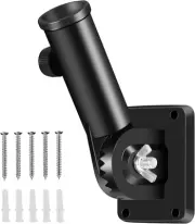 Flag Pole Holder Brackets, BONWIN 1" Mounting Black - 1 Pack