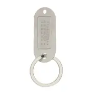 MM6 Maison Margiela Numbers-Engraved Key Ring One size White