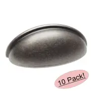 *10 Pack* Cosmas Cabinet Hardware Weathered Nickel Handle Cup Pulls #783WN
