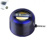 Portable 5X Speaker Amplifier–Plug & Play for Music/Calls, Portable 5X Speaker Mobile Phone Sound Amplifier with 3.5mm/Type-C, for Parties/Meetings/Car, (Blue,3.5mm)