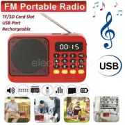 Portable Speaker Digital Display FM Radio TF Card U-disk USB MP3 Music Player