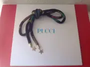 EMILIO PUCCI SILK CHOKER NECKLACE / BELT 70 INCH ""FALLING STAR"" NWTAG ITALY