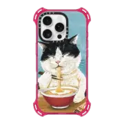 iPhone 16 Pro Bounce Case MagSafe Compatible Ramen cat