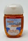 1 BATH BODY WORKS FROSTED COCONUT SNOWBALL POCKETBAC ANTI BACTERIAL HAND GEL HTF