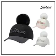Titleist Golf Hat Woman's POM POM WOOL Cap 3 Color