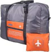 [MagiDeal] Travel Duffel Bag Handbag Tote Storage Waterproof Carry on Foldable Luggage Bag for Sports Women Men Apparel Laptop Toiletry, Orange