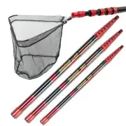 Fishing Net Telescoping Foldable Landing Net Pole Lightweight Carp Carbon Fiber
