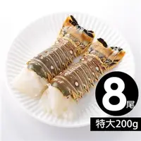 在飛比找7-ELEVEN線上購物中心優惠-【華得水產】野生頂級龍蝦身4尾組(200g-尾)