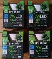 4 Pack LED 7W Dimmable Floodlight 3000K 50w LED 7W/LED/PAR20D/FL Greenlite