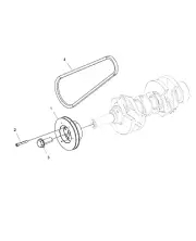 Polaris Pulley, Genuine OEM Part 3040137, Qty 1