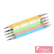 Pristella - Set of 5: Nail Art Dotting Tool Set Of 5 - As Figure