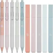 BLIEVE - Aesthetic Highlighters and Gel Pens With Soft Ink And Tip, No Bleed Dry Fast Easy to Hold, for Bible Journaling Planner Notes School Office Supplies 10 pack (Pastel) (BELI2)
