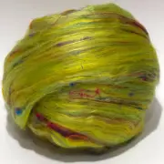 Equinox Fibre Top 100g Wool Roving Spinning Fibre Needle Craft Felting Green