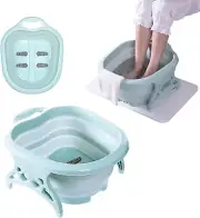 Foot SPA Bath Tub Foot Soak Bath Tub with Massaging Rollers Spa Basin for Soakin