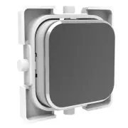 Clipsal Iconic Styl Pushbutton Dolly Silver Shadow | S40APB-SH