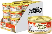 24 x 85g Fancy Feast Classic Pate Savory Salmon Feast
