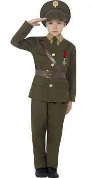 1940s Army Officer Boys Fancy Dress Costume