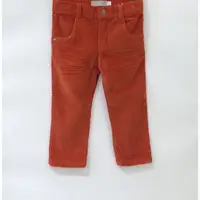 在飛比找蝦皮購物優惠-BOBOLI/秋冬優惠/男童長褲 橘紅色 絨布長褲 休閒長褲