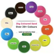 2kg Coloured Art Sand Substrate Pet Aquarium FishTank Reptile Craft Wedding Sand