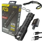 Nitecore P23i 3000 Lumen LED rechargeable Tactical Flashlight & USBAC adapter
